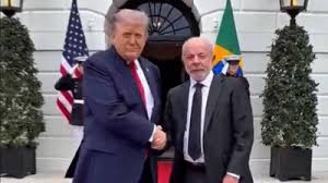 TRUMP Y LULA REBAJAN TENSIONES TRAS EXTENSA REUNION EN LA CASA BLANCA 