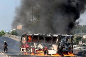 CAPTURA DE NUEVE NARCOS DESATA BLOQUEOS Y QUEMAS EN MÉXICO